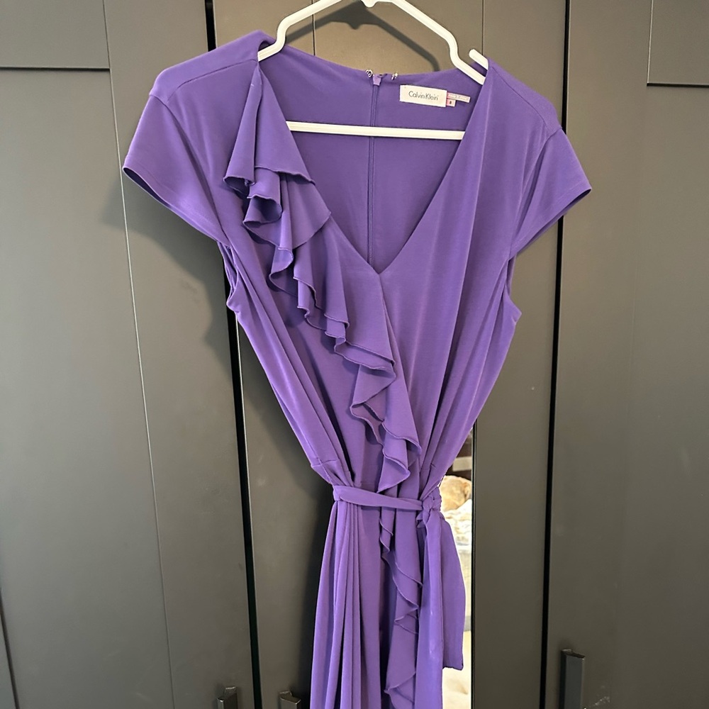 Calvin Klein purple dress size 8